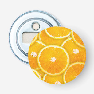 Oranje plakken button flesopener