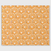 Oranje plakken cadeaupapier (Vlak)
