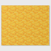 Oranje plakken cadeaupapier (Vlak)