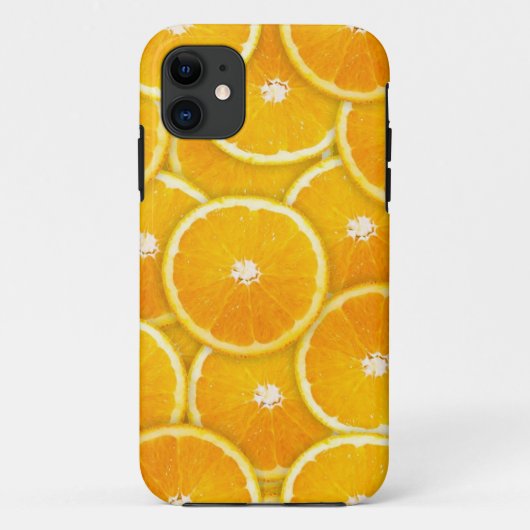 Oranje plakken Case-Mate iPhone case (Achterkant)