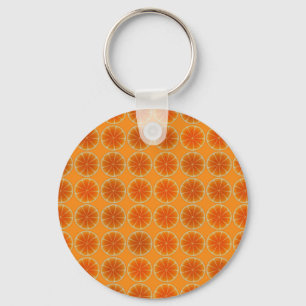 Oranje plakken collage sleutelhanger