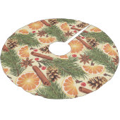 Oranje plakken en specerijen kerstboom rok (Gekanteld)