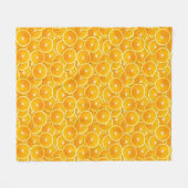 Oranje plakken fleece deken (Voorkant (Horizontaal))
