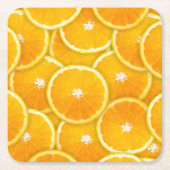 Oranje plakken kartonnen onderzetters (Voorkant)
