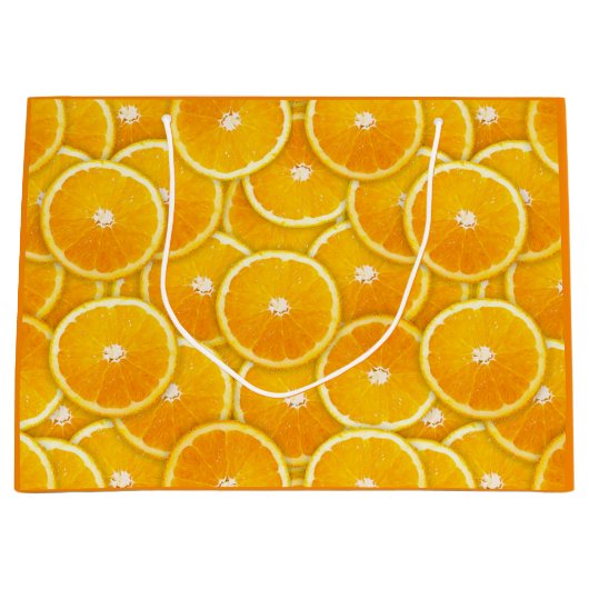 Oranje plakken large cadeautasje (Voorkant)