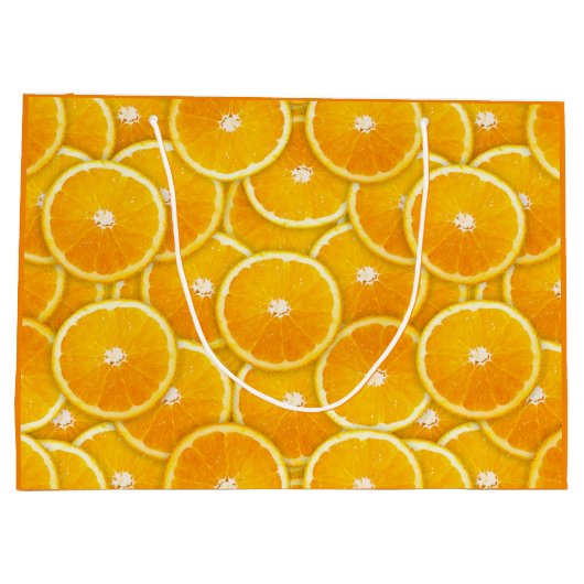 Oranje plakken large cadeautasje (Achterkant)