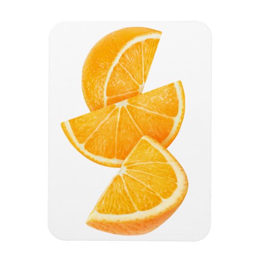 Oranje plakken magneet (Verticaal)