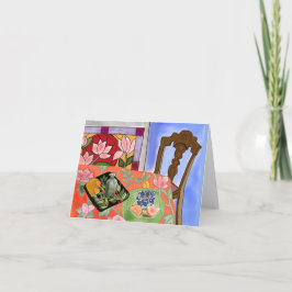 Oranje Plakken Notecard Kaart