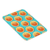 Oranje plakken op blauw magneet (Rechterzijde)