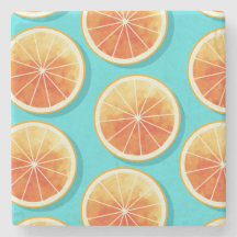 Oranje plakken op blauw