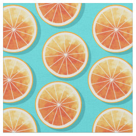 Oranje plakken op blauw stof