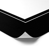 Oranje plakken Pop Kunst Kleurrijk Poster (Hoek)