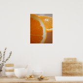 Oranje plakken poster (Keuken)