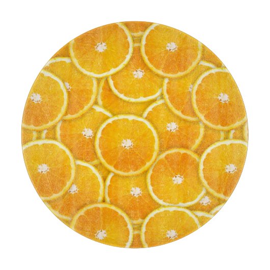 Oranje plakken snijplank (Voorkant)