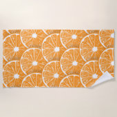 Oranje plakken strandlaken (Voorkant)