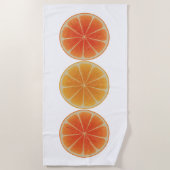 Oranje plakken strandlaken (Voorkant)