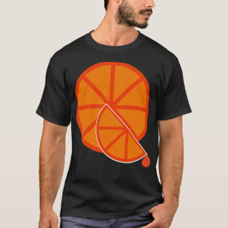 Oranje plakken t-shirt