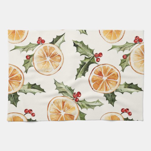 Oranje plakken theedoek (Horizontaal)