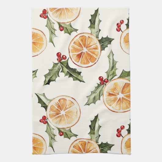 Oranje plakken theedoek (Verticaal)