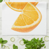 Oranje plakken theedoek (Gevouwen)