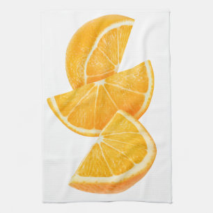 Oranje plakken theedoek