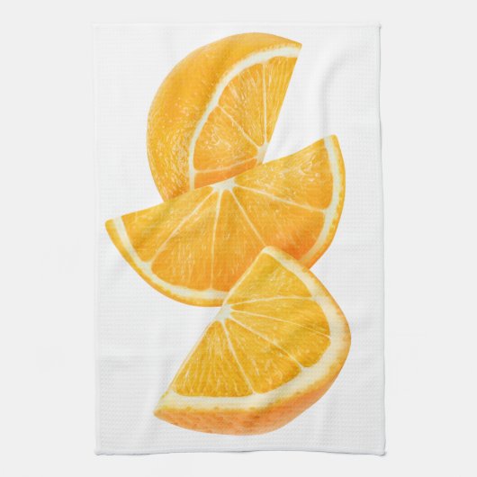 Oranje plakken theedoek (Verticaal)