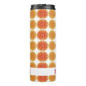 Oranje plakken thermosbeker (Achterkant)