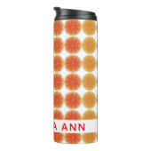 Oranje plakken thermosbeker (Geroteerd rechts)