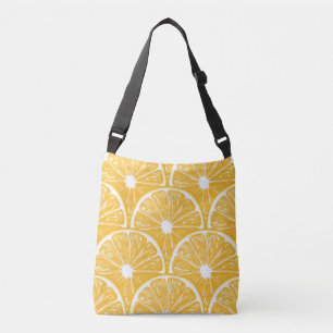 Oranje plakken, tropisch fruitvormig vormgegeven crossbody tas
