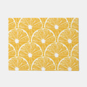 Oranje plakken, tropisch fruitvormig vormgegeven deurmat (Voorkant)