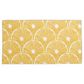 Oranje plakken, tropisch fruitvormig vormgegeven kussensloop (Voorkant-Rechts)