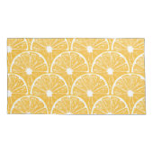 Oranje plakken, tropisch fruitvormig vormgegeven kussensloop (Achterkant-Links)