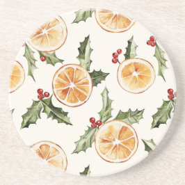 Oranje plakken zandsteen onderzetter