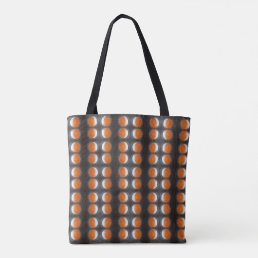 Oranje planeet - kunstwerk tote bag (Achterkant)