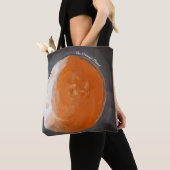Oranje planeet - kunstwerk tote bag (Dichtbij)