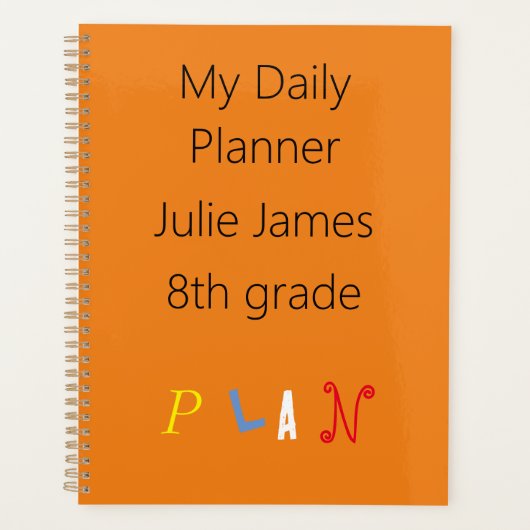 Oranje planner (Voorkant)