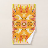 ORANJE PLANT - Digitale fractale kunst - Bad Handdoek (Handdoek)