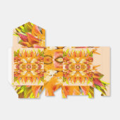 ORANJE PLANT - Digitale fractale kunst - Bedankdoosjes (Uitgevouwen)