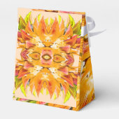 ORANJE PLANT - Digitale fractale kunst - Bedankdoosjes (Achterkant)
