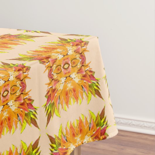 ORANJE PLANT - Digitale fractale kunst - Tafelkleed (Voorbeeld)