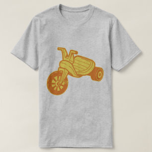 Oranje Plastic Driewieler Grafisch T-shirt
