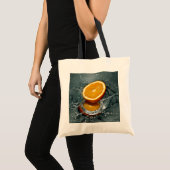 Oranje plastic zakken tote bag (Voorkant (product))