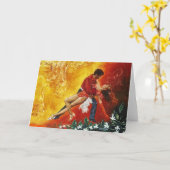 Oranje Plons Kaart (Gele Bloem)