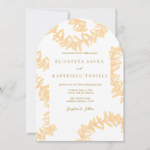 Oranje Plumeria Bruiloft