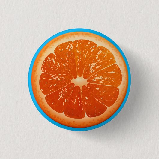 ORANJE PLUS 14 RONDE BUTTON 3,2 CM (Voorkant)