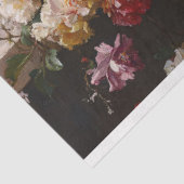 Oranje poes met Antiek bloemetjes schilderij Decou Tissuepapier (Detail)