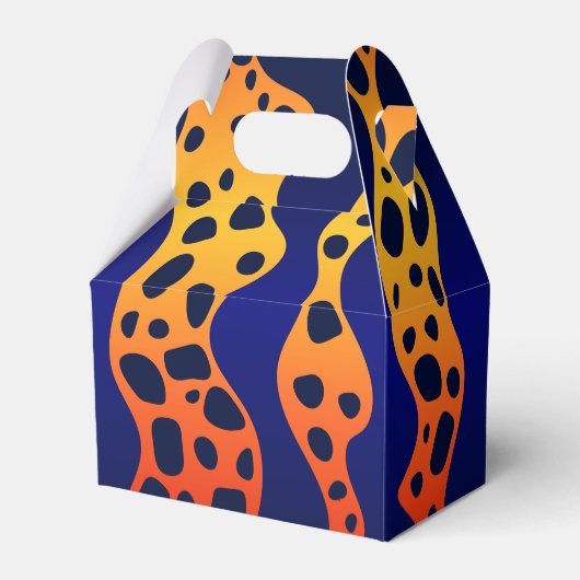 Oranje Poison Dart Frog Pattern Gift Box Bedankdoosjes (Achterkant)