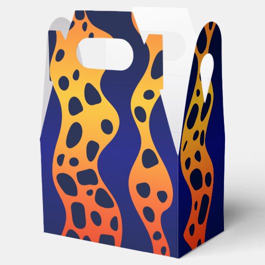 Oranje Poison Dart Frog Pattern Gift Box Bedankdoosjes (Geopend)