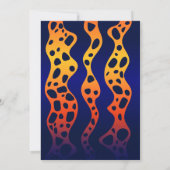 Oranje Poison Dart Frog Verjaardagsuitnodiging Kaart (Achterkant)