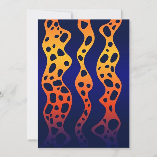 Oranje Poison Dart Frog Verjaardagsuitnodiging Kaart (Achterkant)